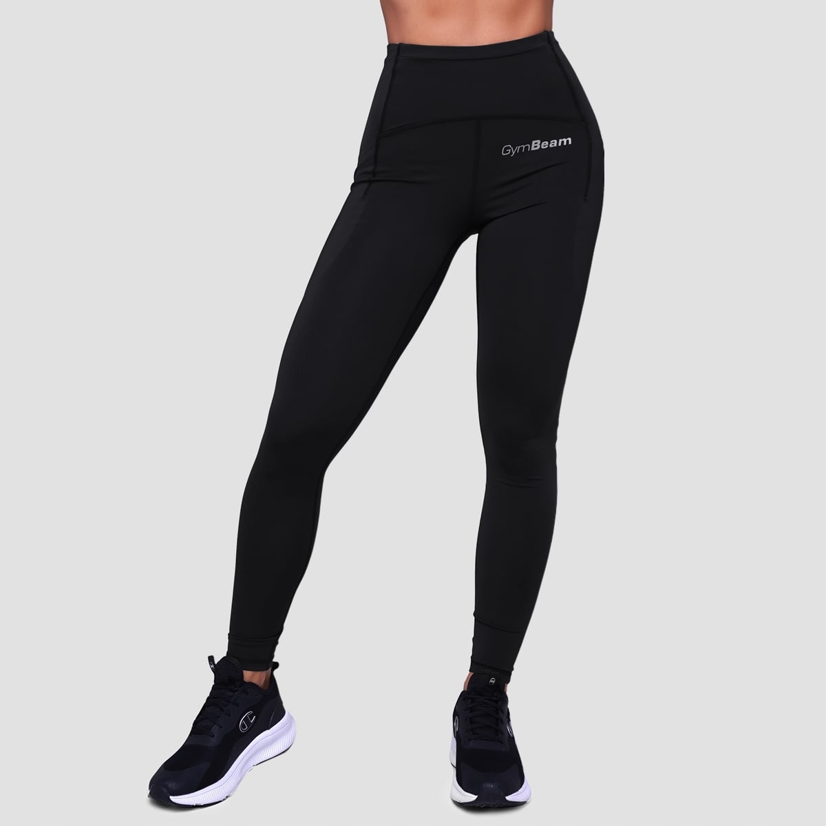 GymBeam Damskie legginsy do biegania Pulse Black M