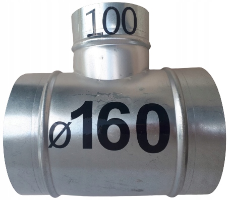 TRÓJNIK 160 x 100 ODEJŚCIE 100 WENTYLACJA SPIRO