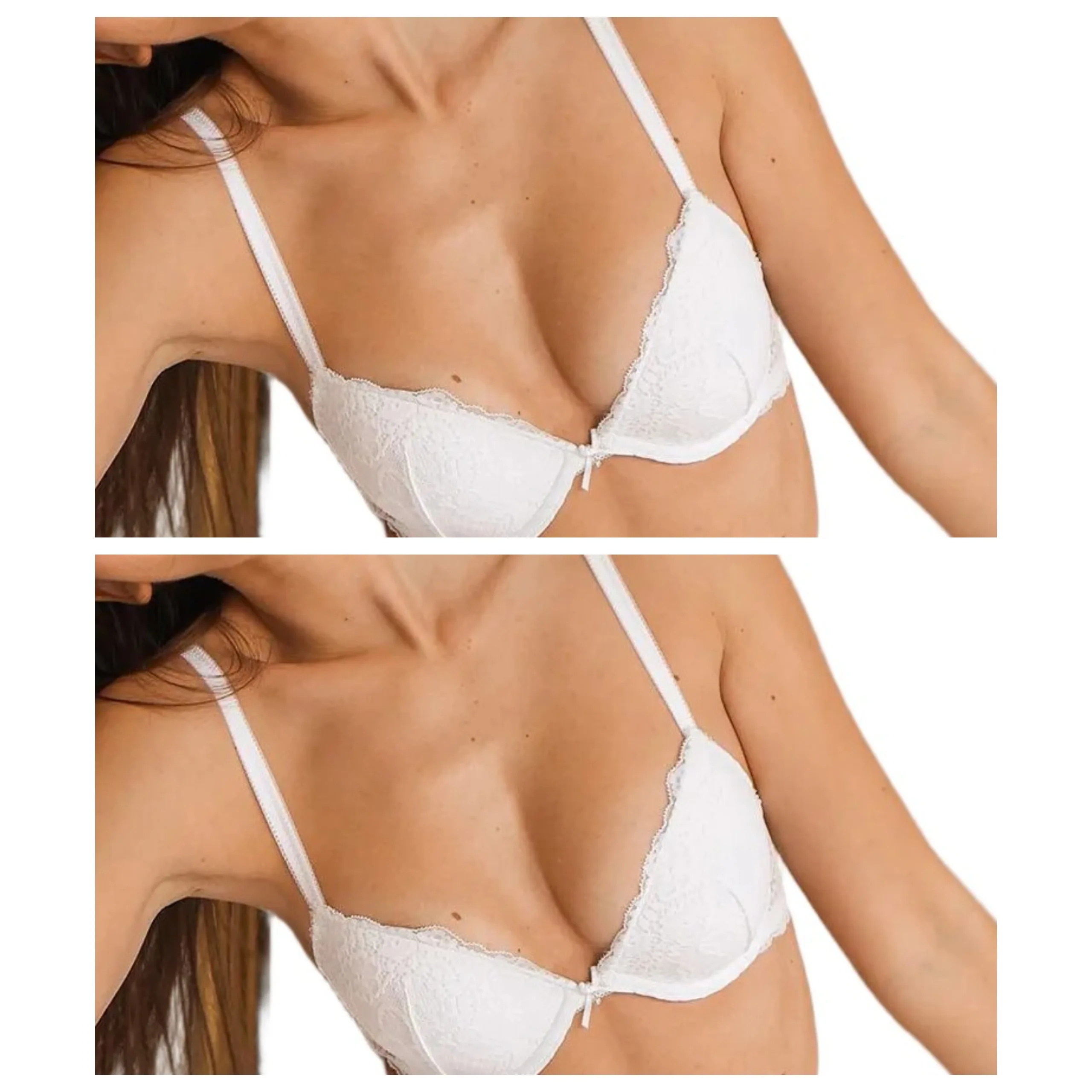 2x krajková push-up podprsenka Sielei Allure 2674 bílá 70B