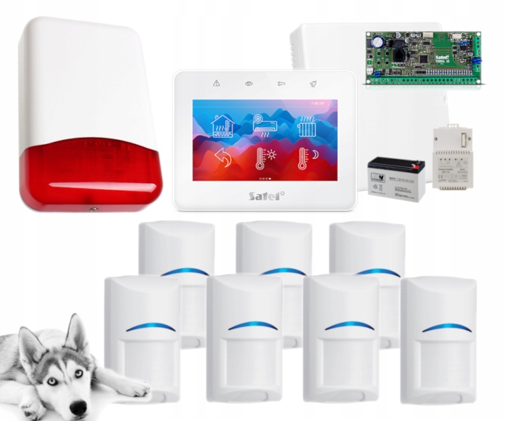 Satel System Alarmowy Na 7 Czujek Bosch Pet 20KG