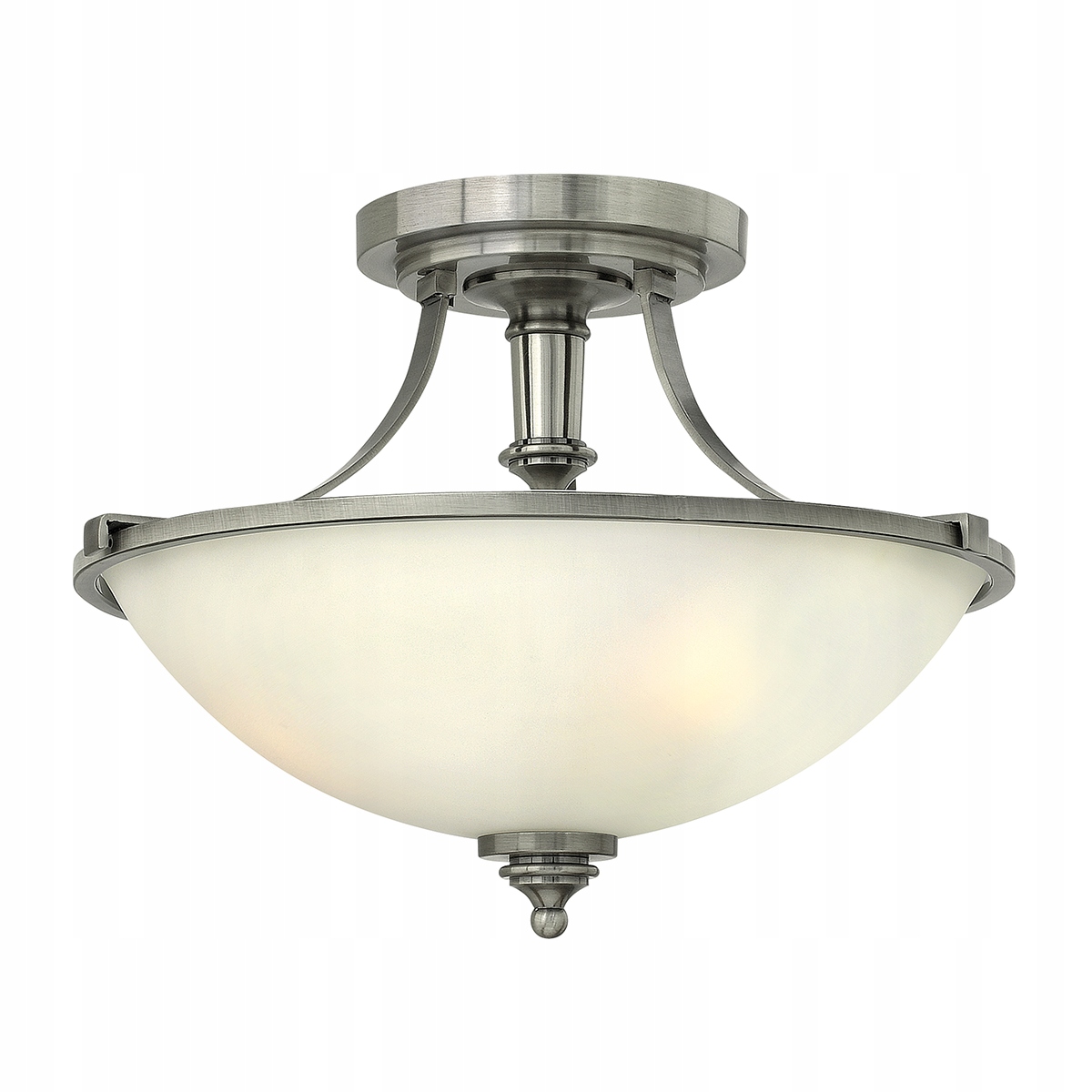 Stropná lampa klasická retro niklová do obývacej izby spálne Hinkley