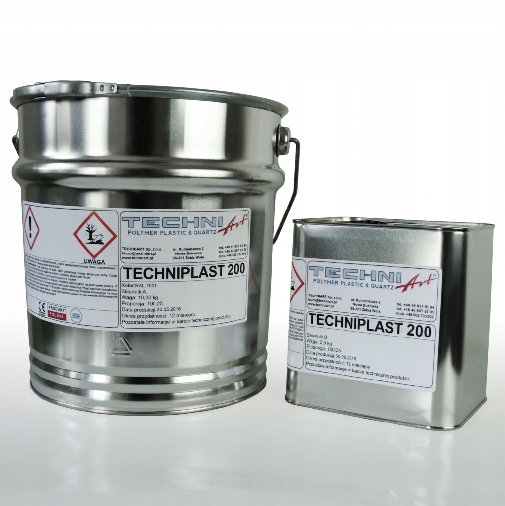 Żywica epoksydowa do posadzek 25kg SZARY RAL7046 Marka Techniart