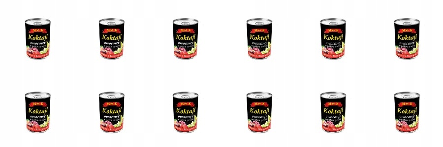 Levně 12 x 410 g Mk Ovocný koktejl v lehkém sirupu Karton