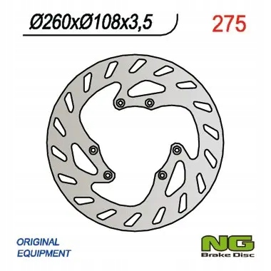 Predný brzdový kotúč (260X108X3,5)