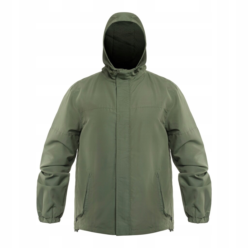 Větrovková bunda s kapucí Brandit Light Windbreaker Frontzip Olive L