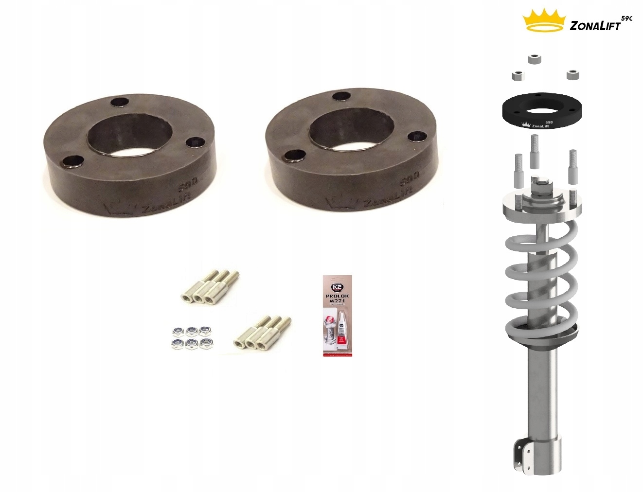 Kia Sportage 94 03r Lift sam Przod 35mm