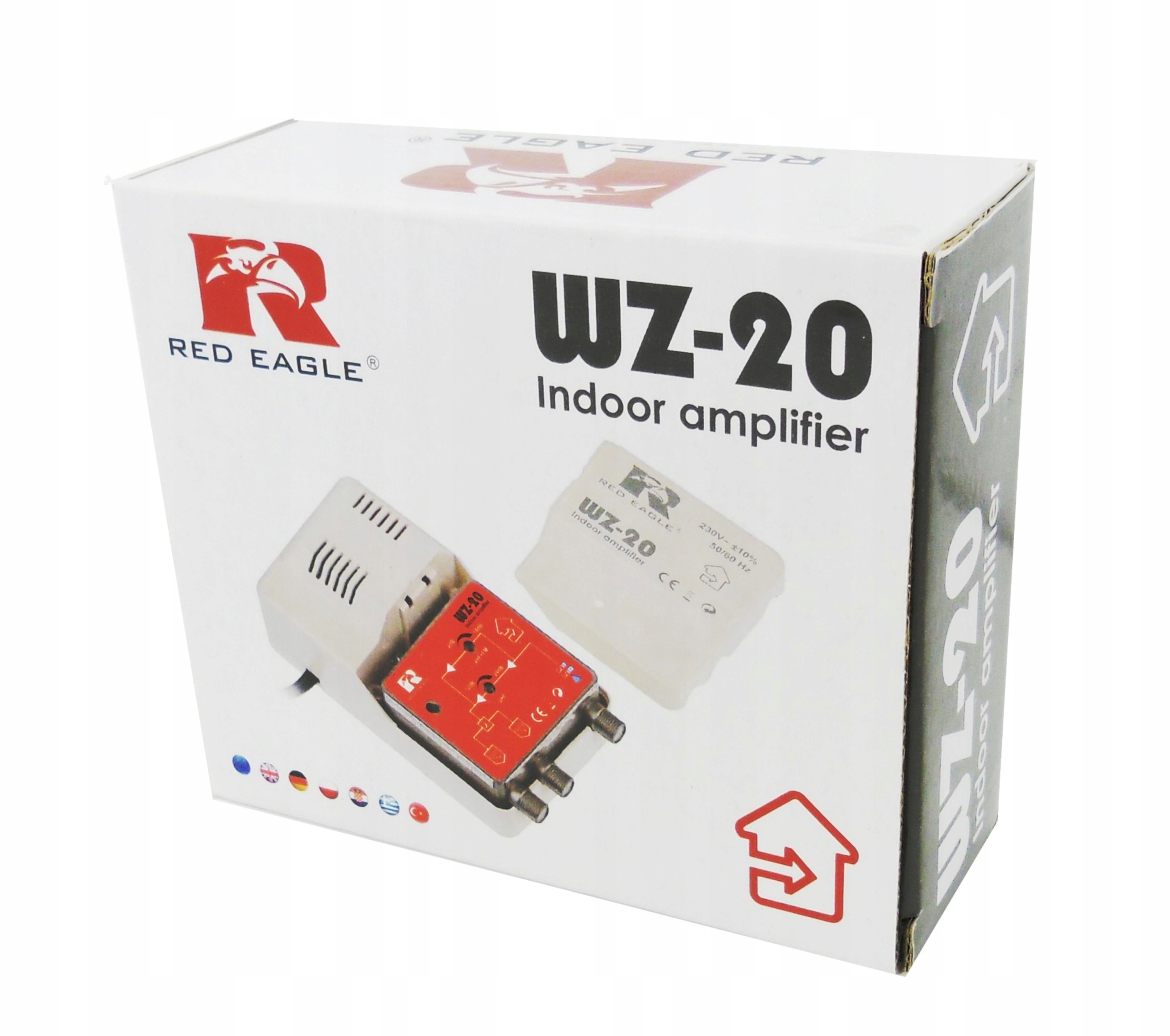 WZMACNIACZ ANTENOWY ROZDZIELACZ SYGNAŁU REGULOWANY 2TV Model WZ-20