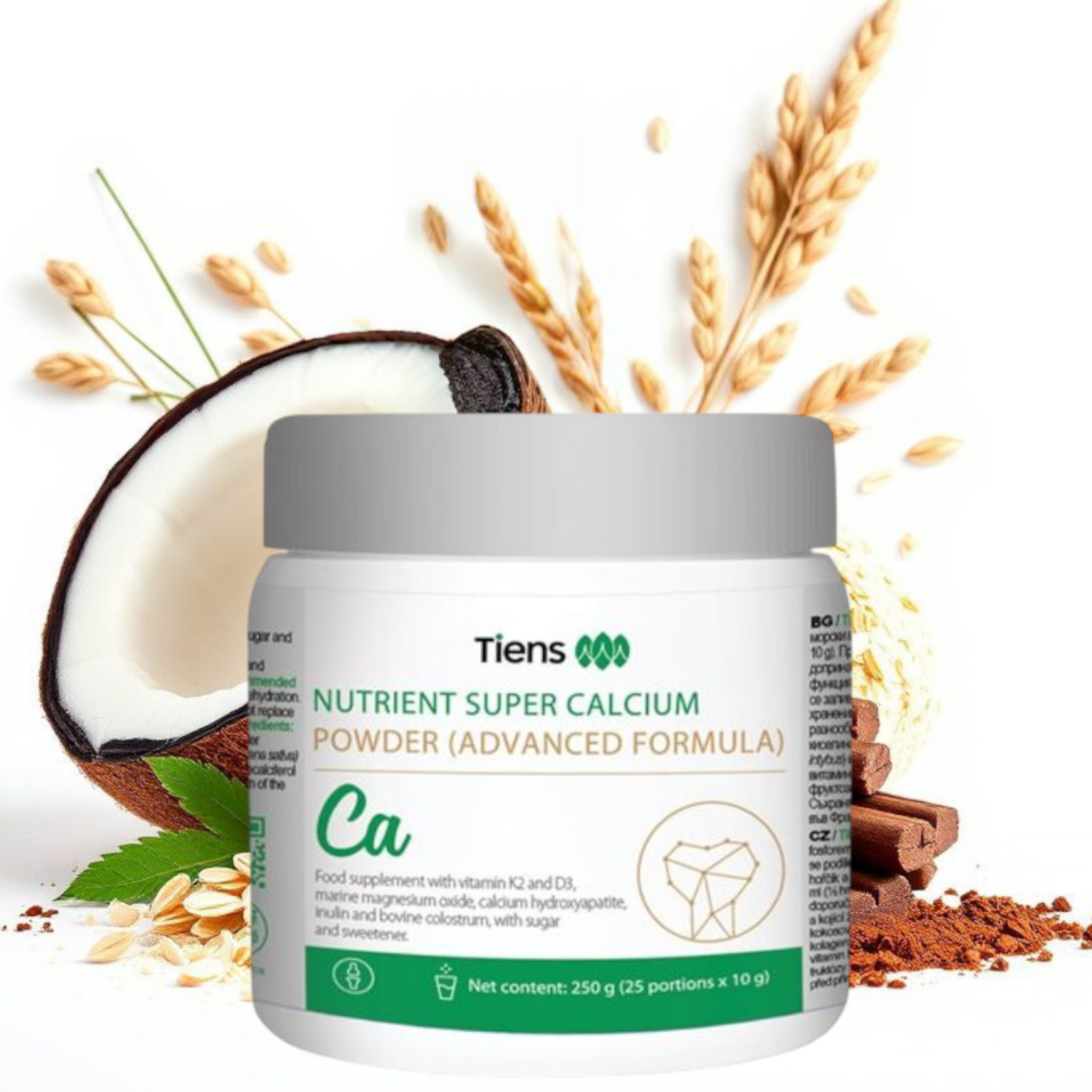 Suplement diety Tiens Biowapń – (250g, 25 porcji x 10g)