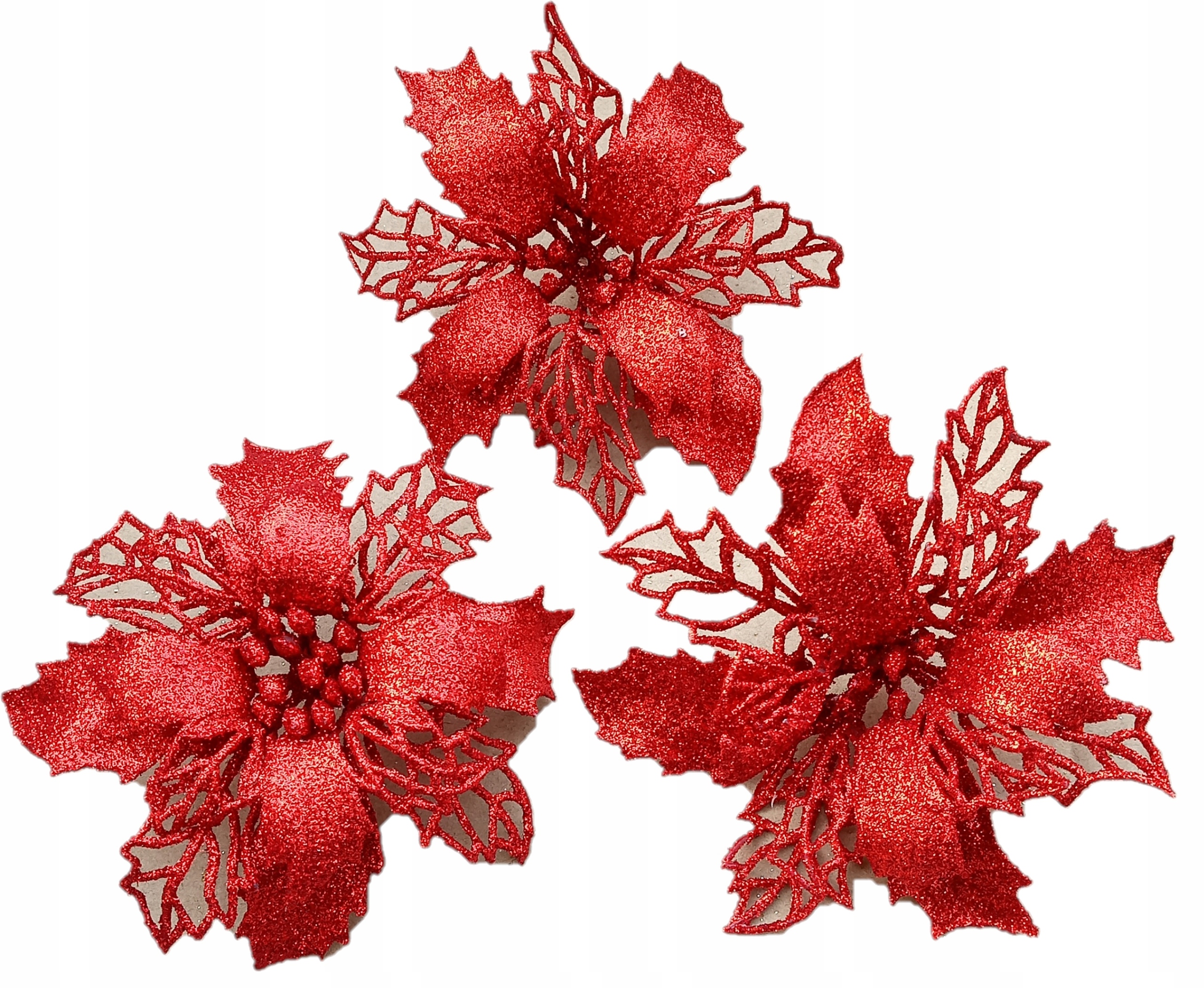 

Gwiazda Betlejemska Na Choinkę Bombki 3 szt