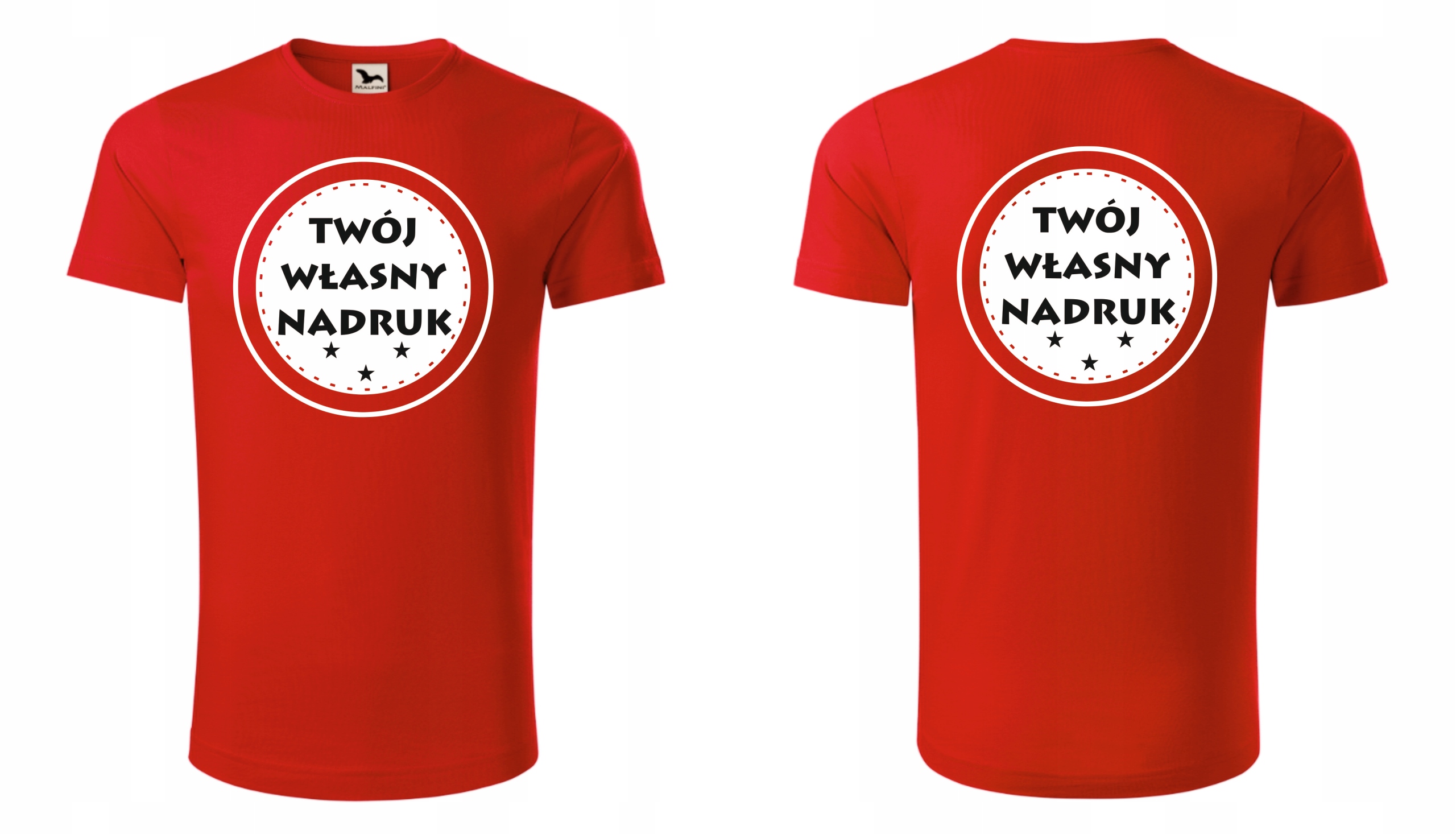

T-shirt bawełna organiczna z własnym nadrukiem M