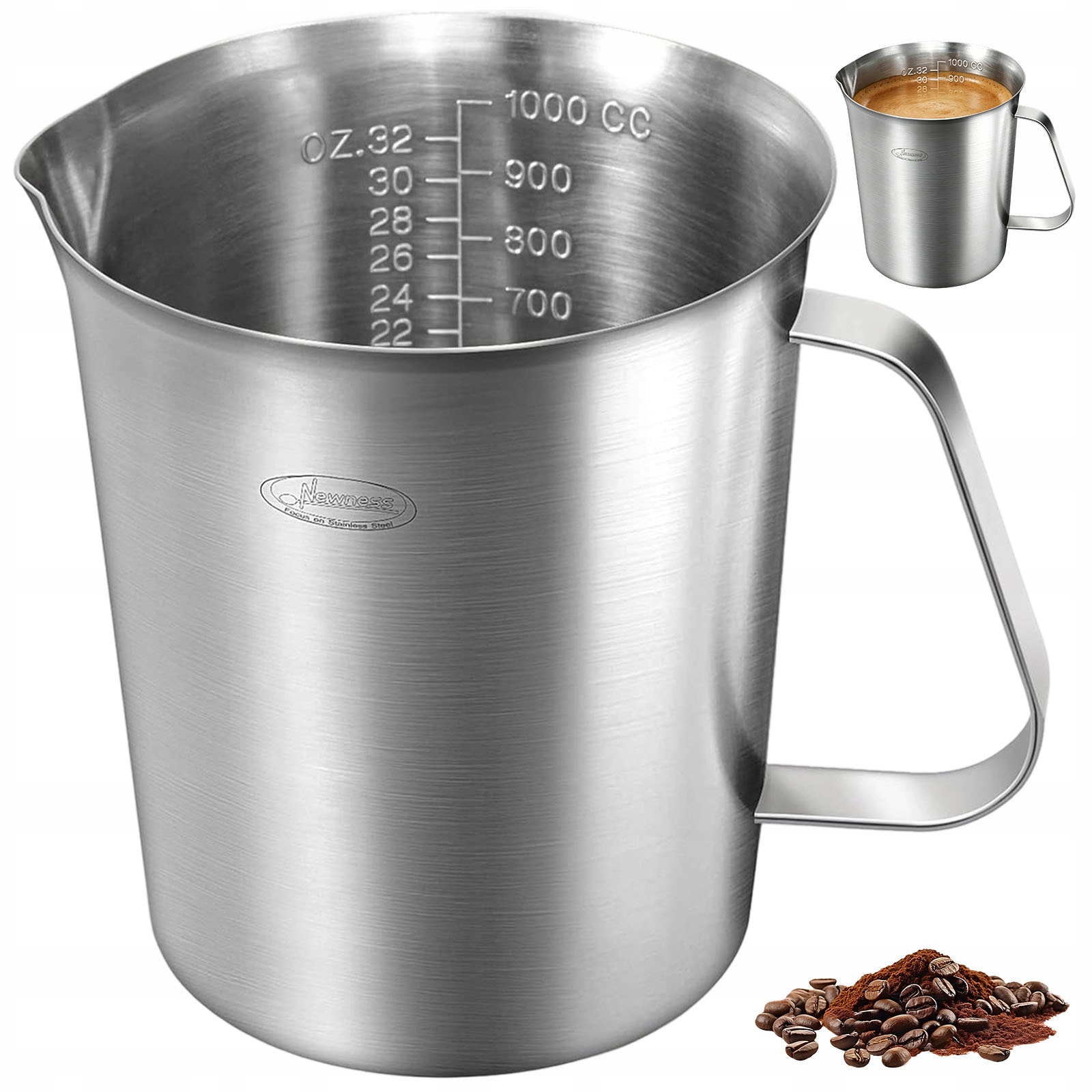 Odměrka 3V1 1000ML Z Nerezové Oceli ML Oz Cups Ideální Do Domácnosti
