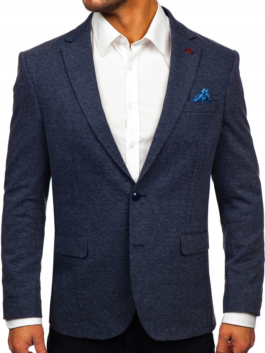 Sako Casual Tmavě Modré 023 DENLEY_3XL/58