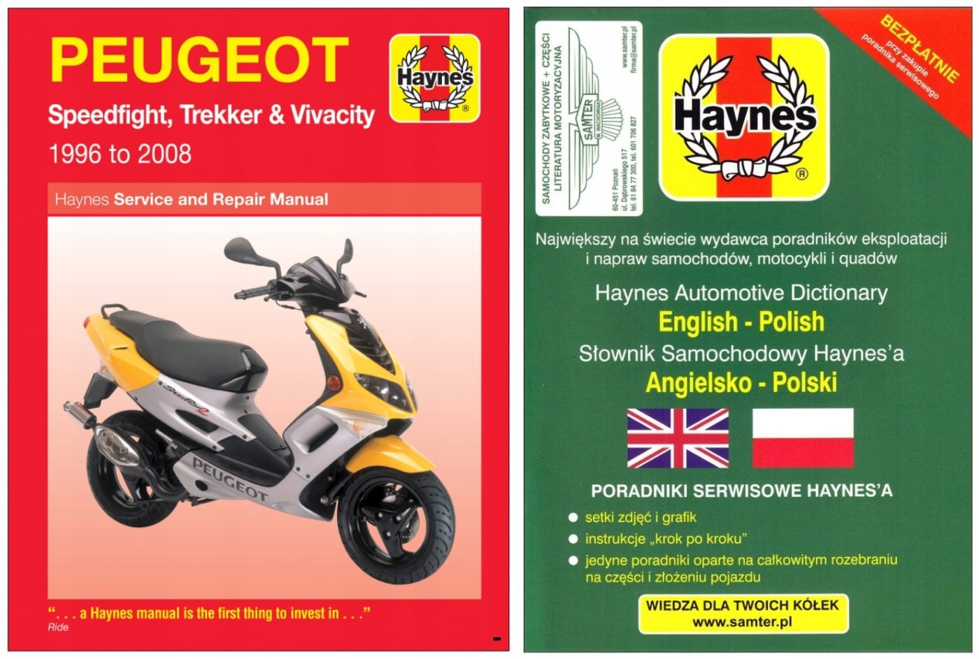 Peugeot Speedfight Trekker Vivacity 50 100 1996-2008 instrukcja
