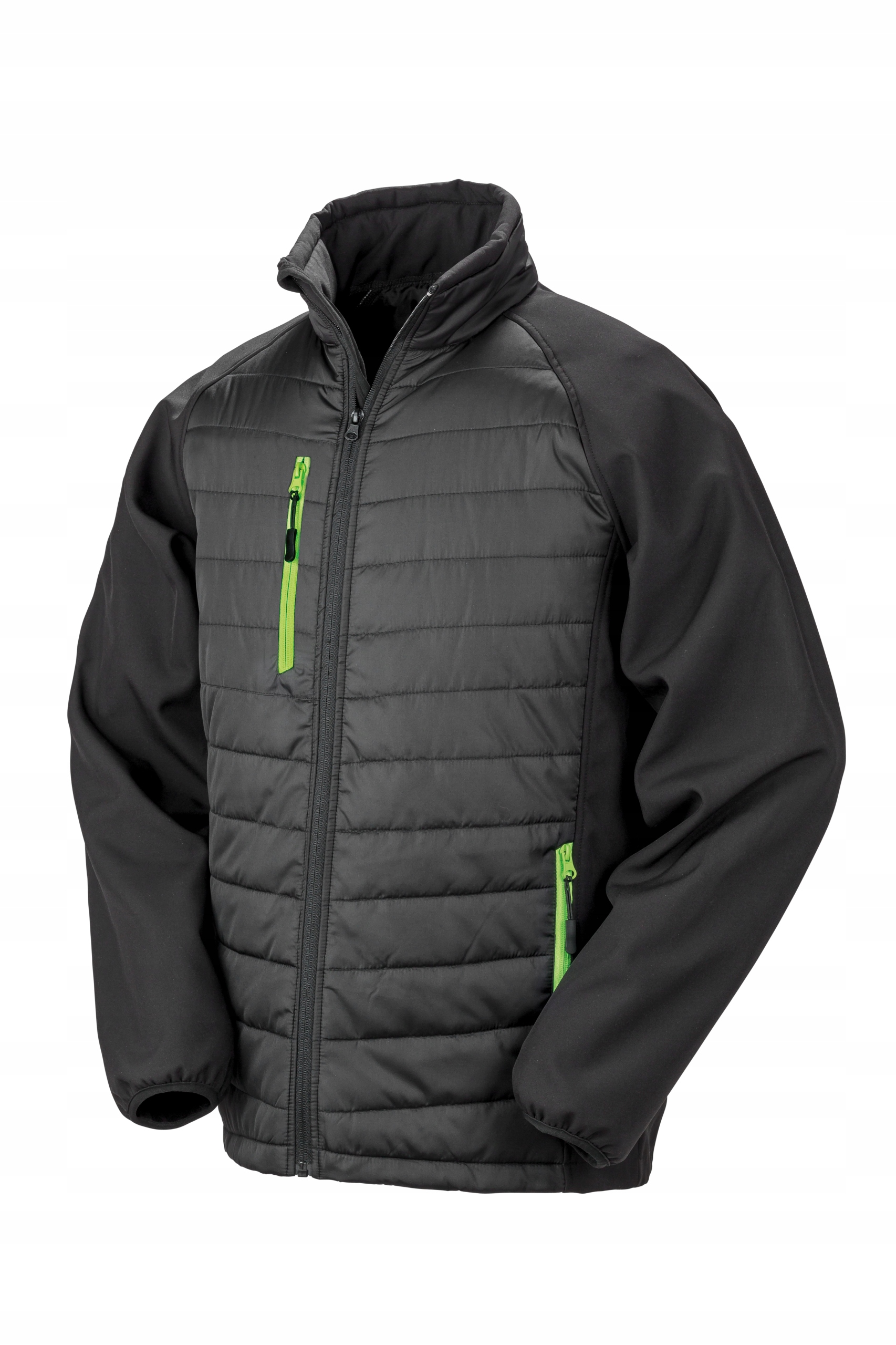 Bunda Black Compass Softshell bez kapuce Černá vel.