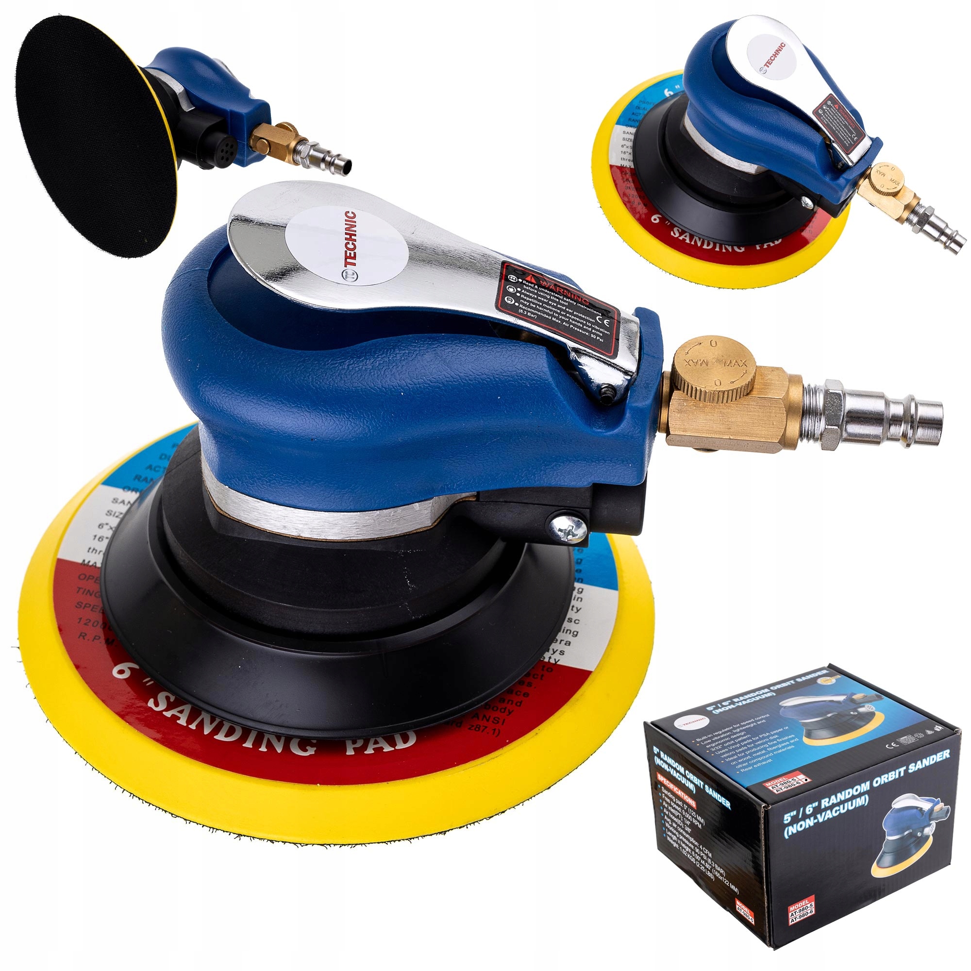 Excentrická Pneumatická Bruska 150 MM, Oscilační Kotouč