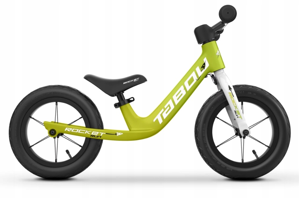 Rower Dziecięcy Biegowy Lekki 3,2 Kg 12 Cali Zielony Dla Dzieci Stabilny