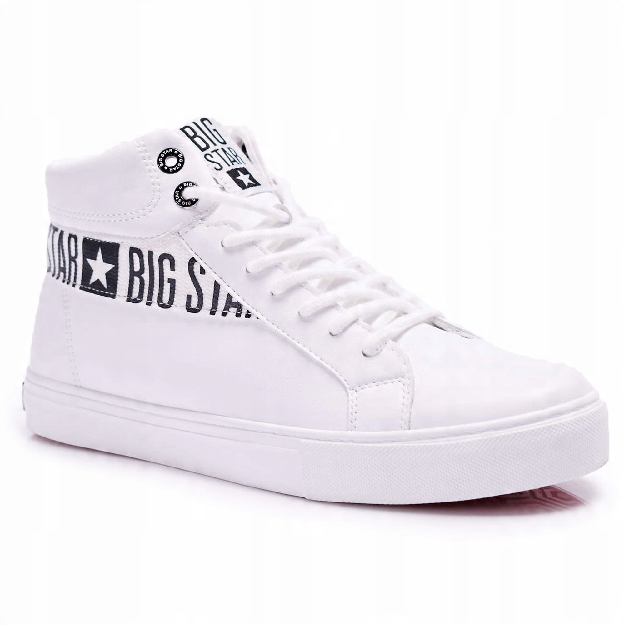 

Białe Skóra ekologiczna Buty Big Star r.43