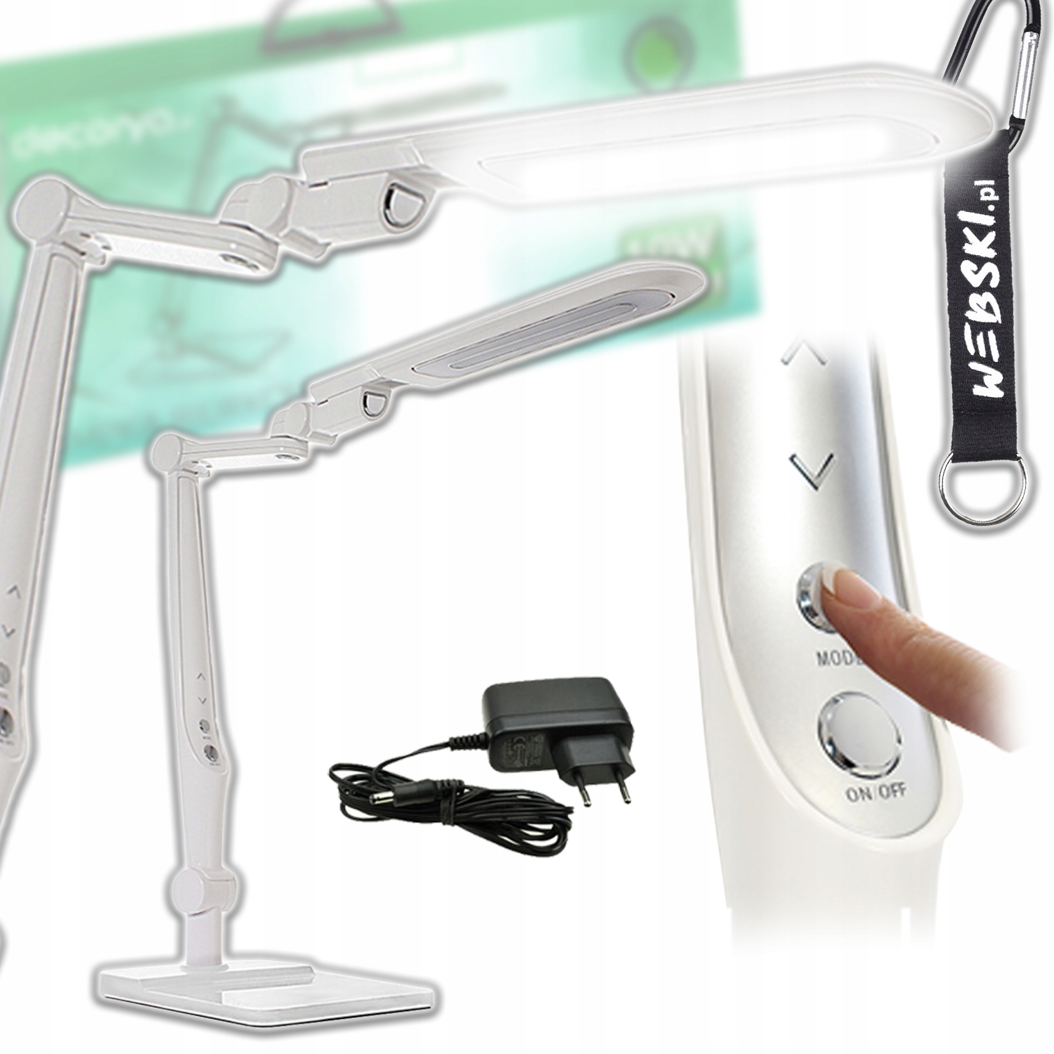 Led Lampička 10W Stolní Na Psací Stůl Pro Kancelář, Tři Barvy Světla