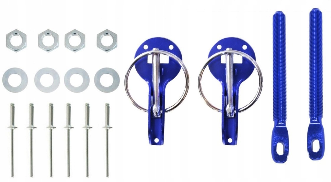 ZAPINKI MASKI KOMPLET UNIWERSALNE NIEBIESKIE SLIDE Producent części Slide