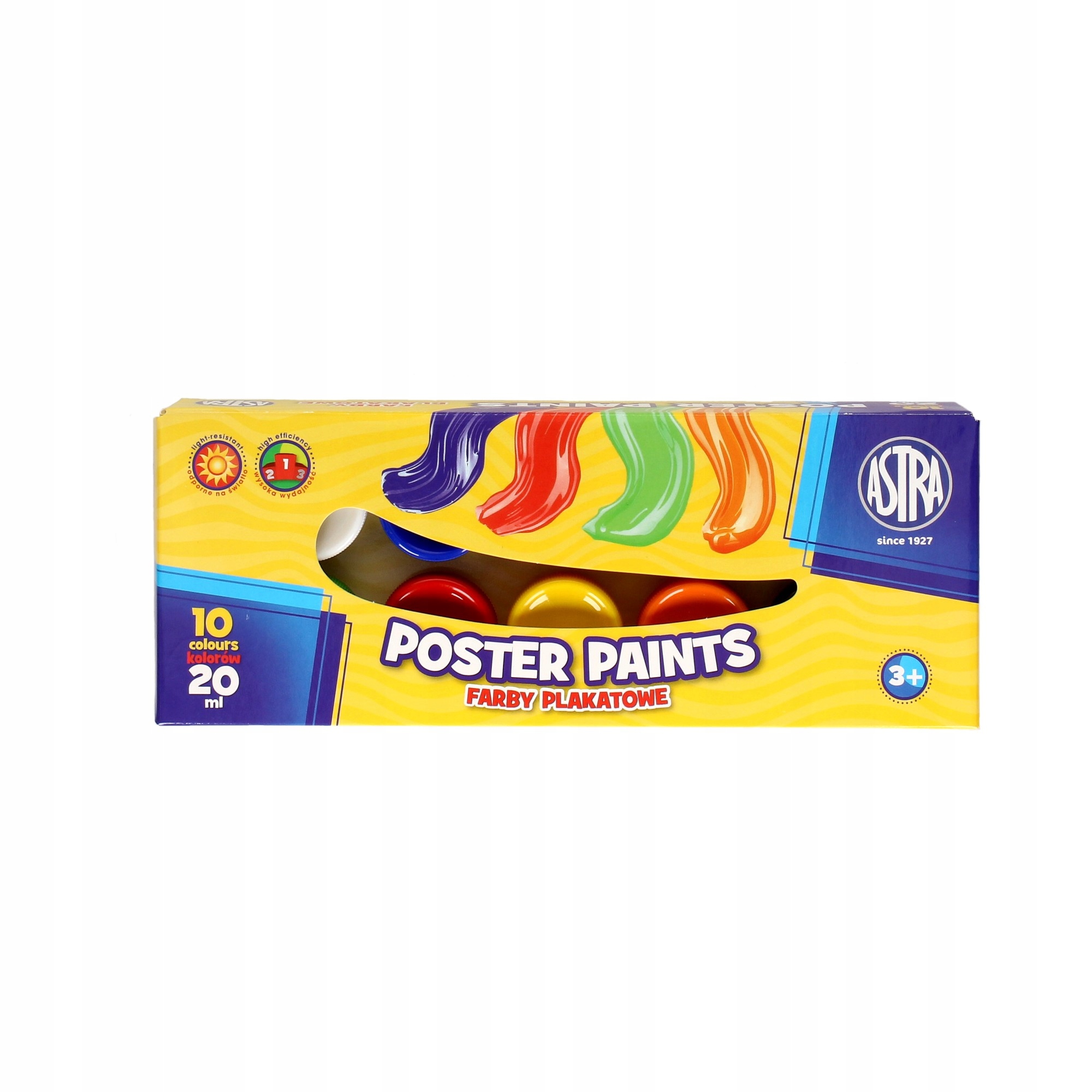 

Farby szkolne plakatowe 10kol 20ml Astra 301115004