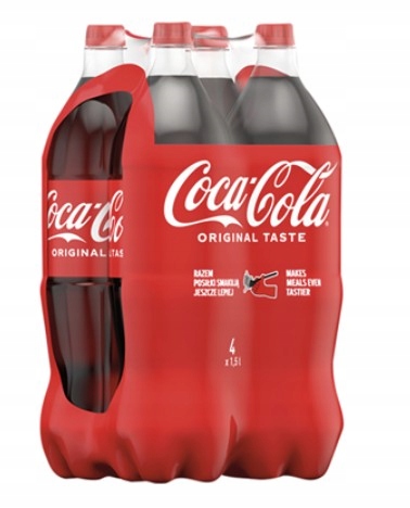 Levně Coca-Cola Sycený nápoj 4 x 1,5 l [kauce]