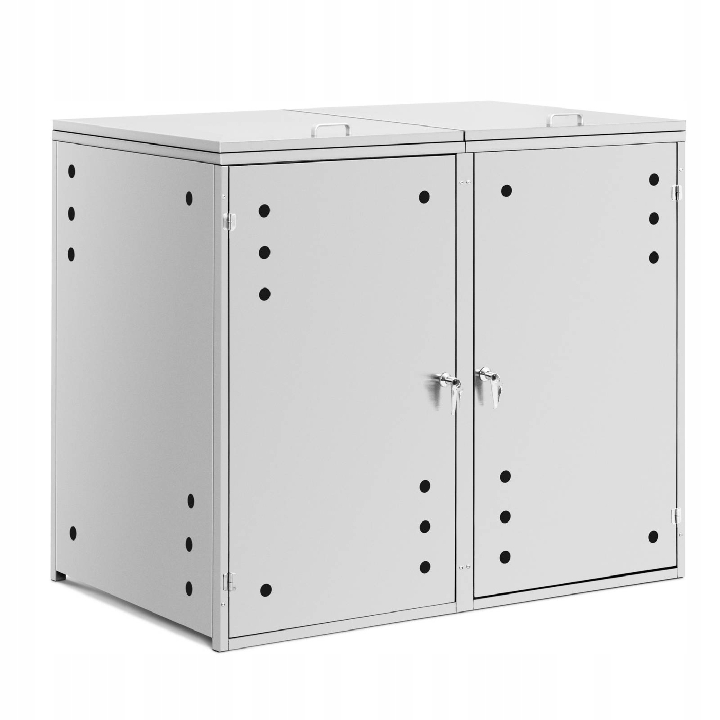 Levně Box Na Popelnice 2 X 240 L Větrací Otvory