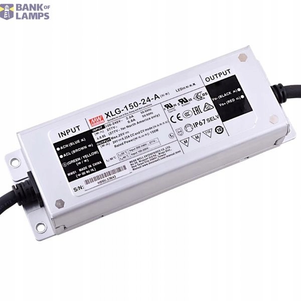 Mean Well Led zdroj 50 W 54 V IP67 XLG-50-AB