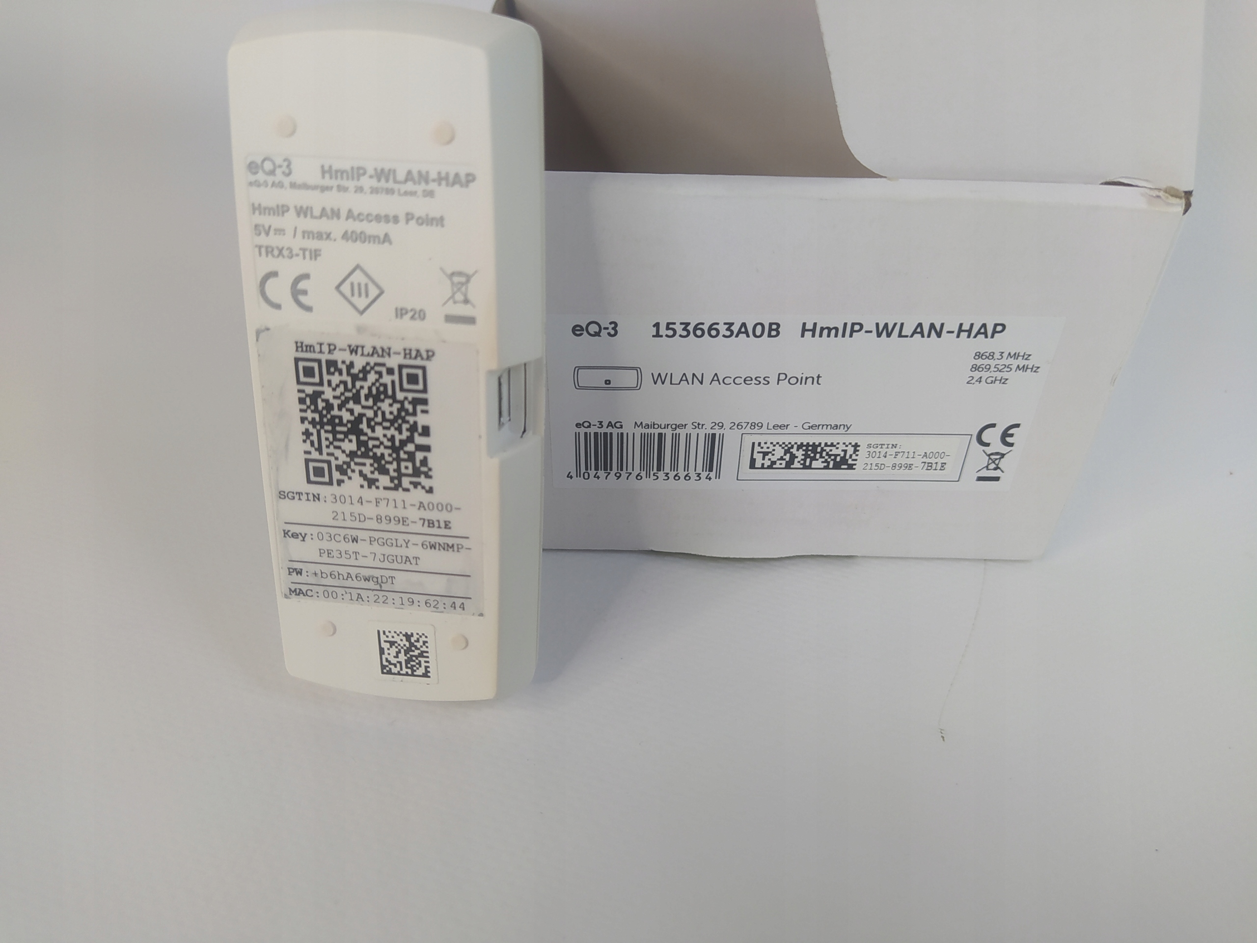 Access Point Homematic eQ-3 153663A0A Seria Access Point eQ-3