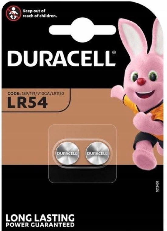 

Bateria guzikowa LR54 Duracell 1,5V x2 blister