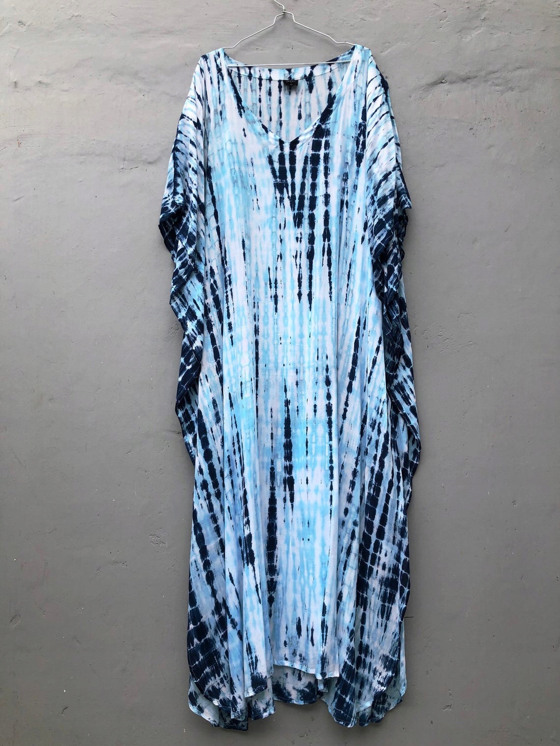 PAREO TUNIKA BOHO LETNIA SUKIENKA DŁUGA NARZUTKA Wzór dominujący mix wzorów