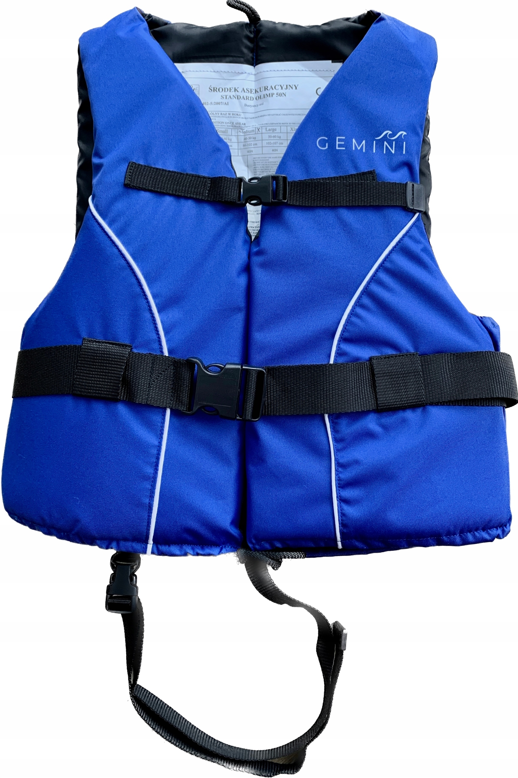 Kamizelka Żeglarska GEMINI 50-60kg KAPOK NA KAJAK DESKĘ SUP JACHT / ATEST