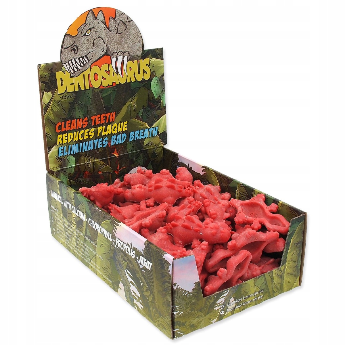 Levně Displej Dentosaurus šunková příchuť 6,5cm 56ks
