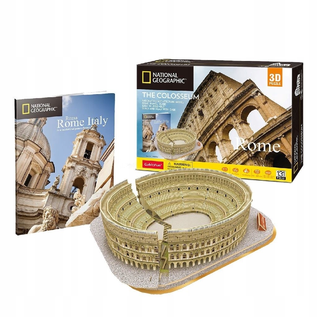 Puzzle - 3D Puzzle - The Colosseum in Rome by Night, 216 Pieces 1 item