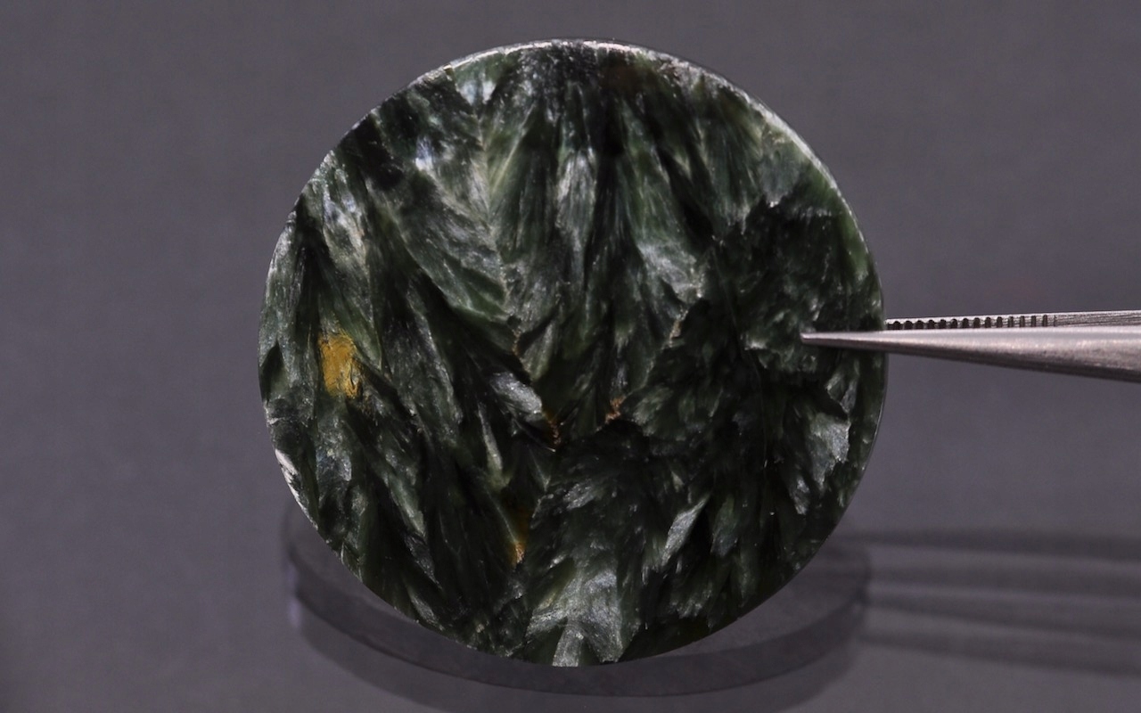 Serafinit deska konvexní kulatá fi 35 mm