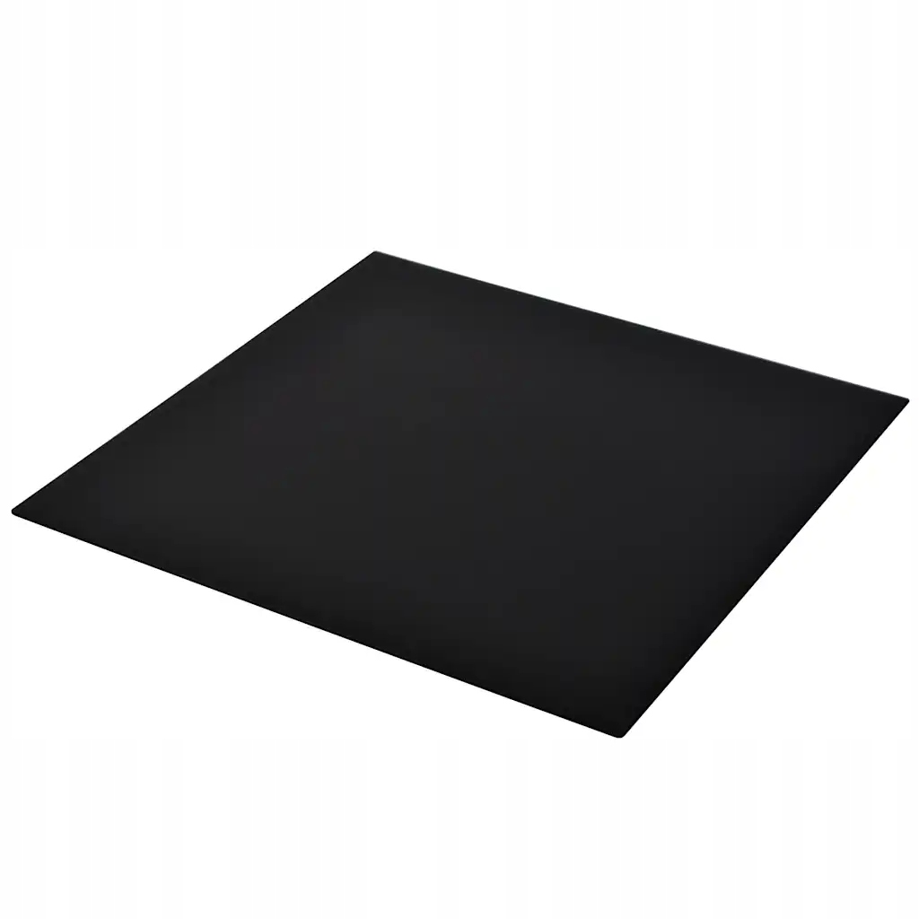 Deska stolu z tvrzeného skla černá 700 x 700 mm, tloušťka 6 mm