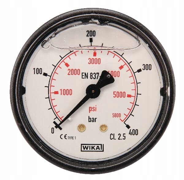 MA63400B04PLGF - Манометр ø63mm 0-400 бар заднее соединение 1/4