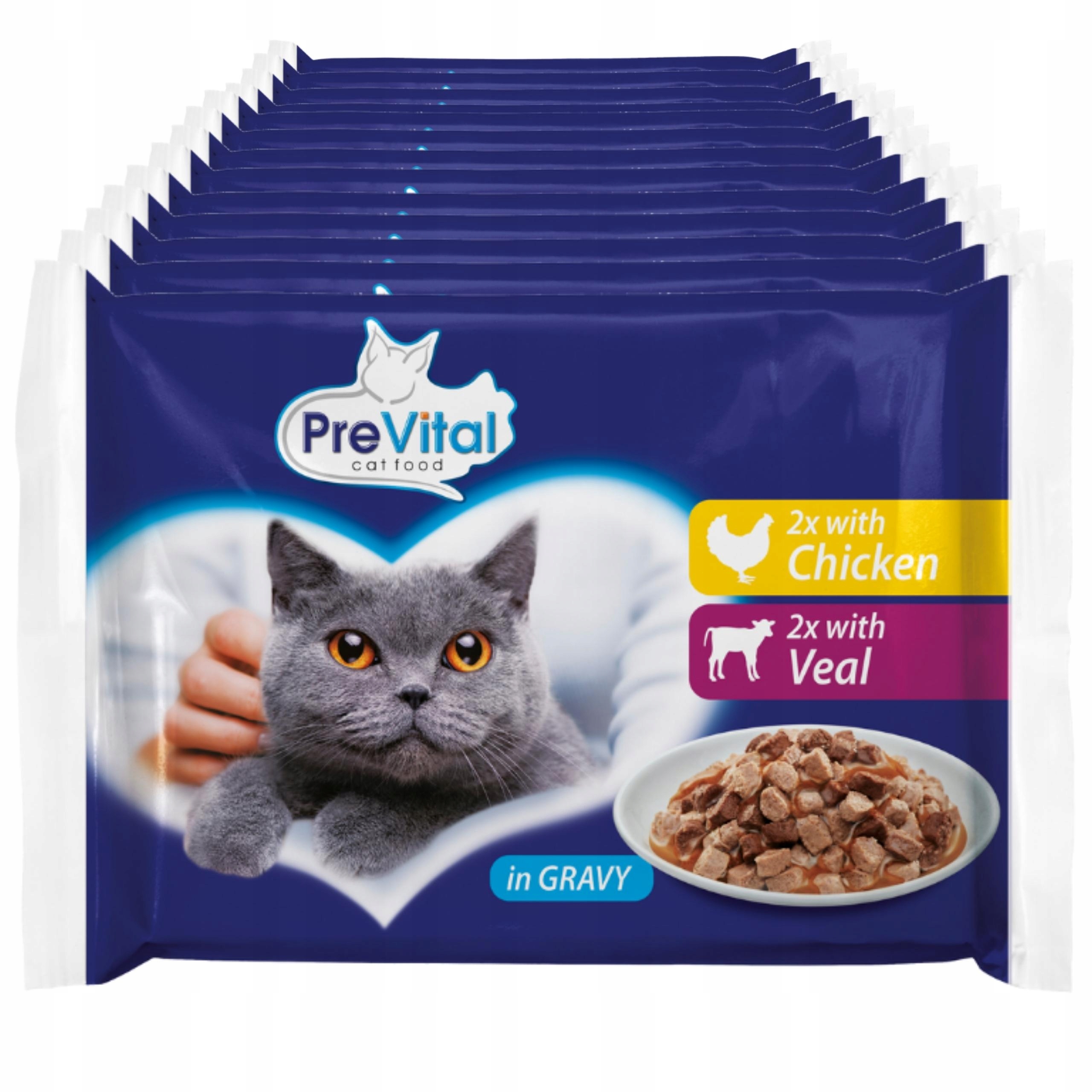 Levně Prevital Mokré Krmivo Pro Kočky MIX Chutí 52X100G