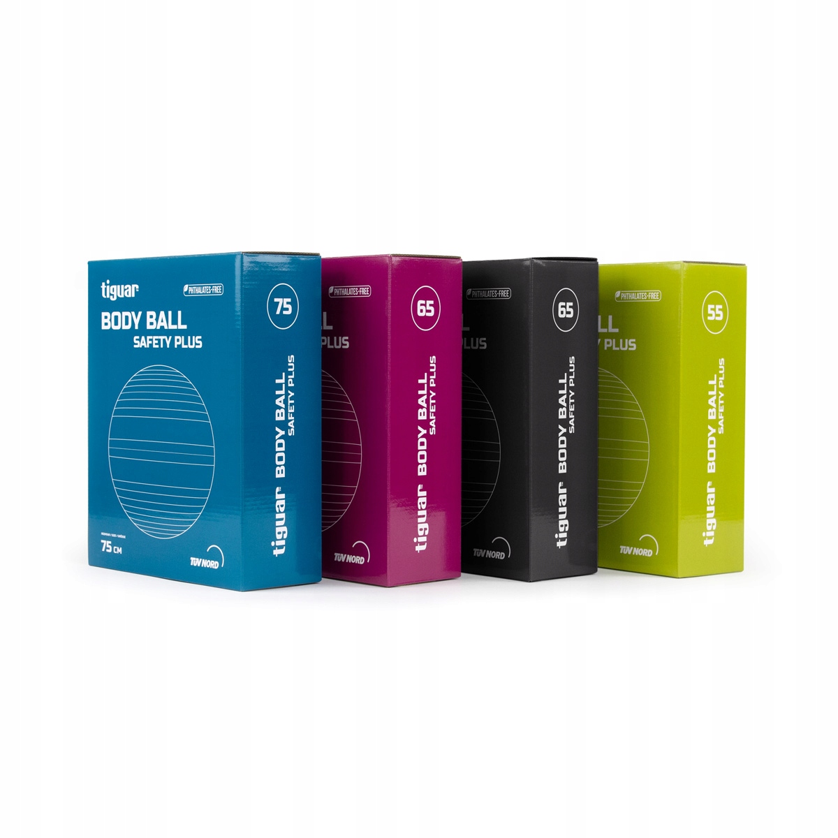 tiguar piłka body ball safety plus 65 cm - grafit Model TI-SP0065G