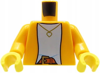 

Lego tors figurki pomarańczowy sweter, naszyjnik