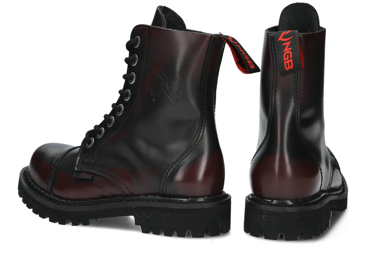 NAGABA 8H - BORDO-CZARNY - GLANY - ROZMIAR 40 Rozmiar 40