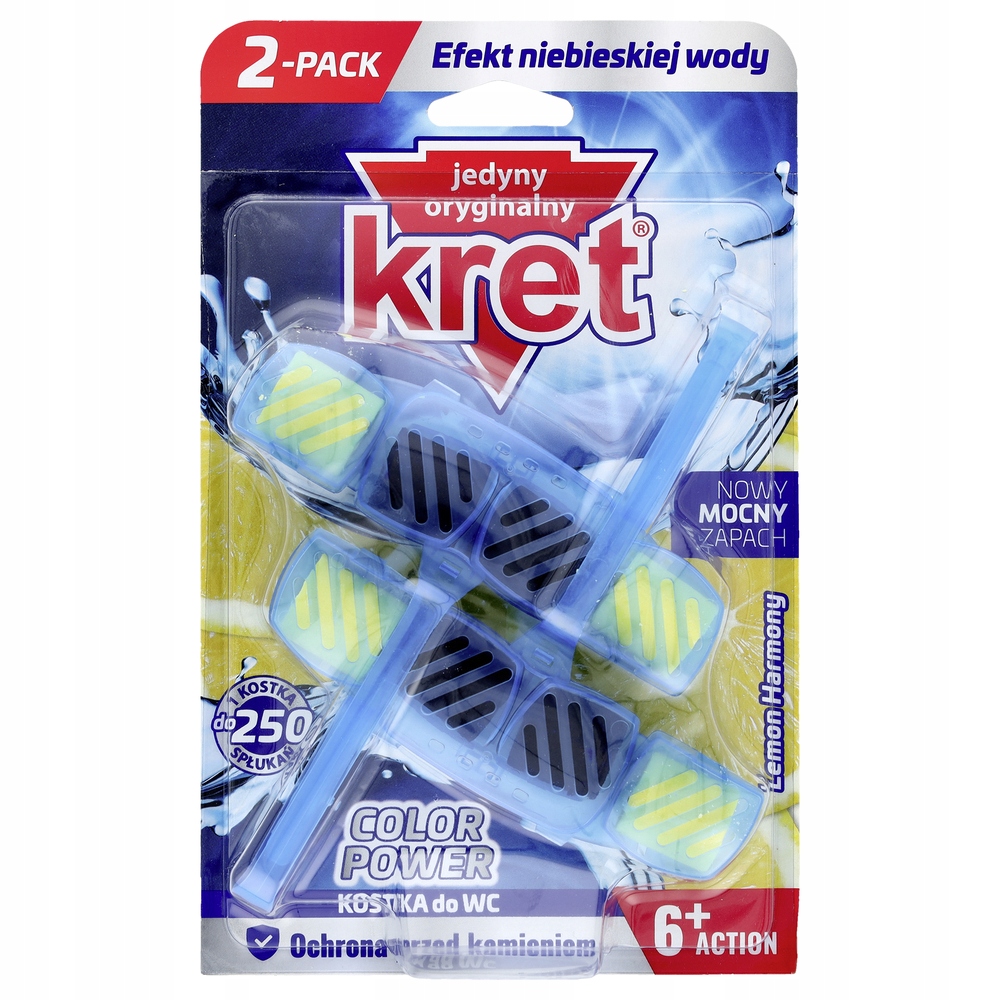 

Kret Kostka do Wc Color Power Lemon 2 x 40 g