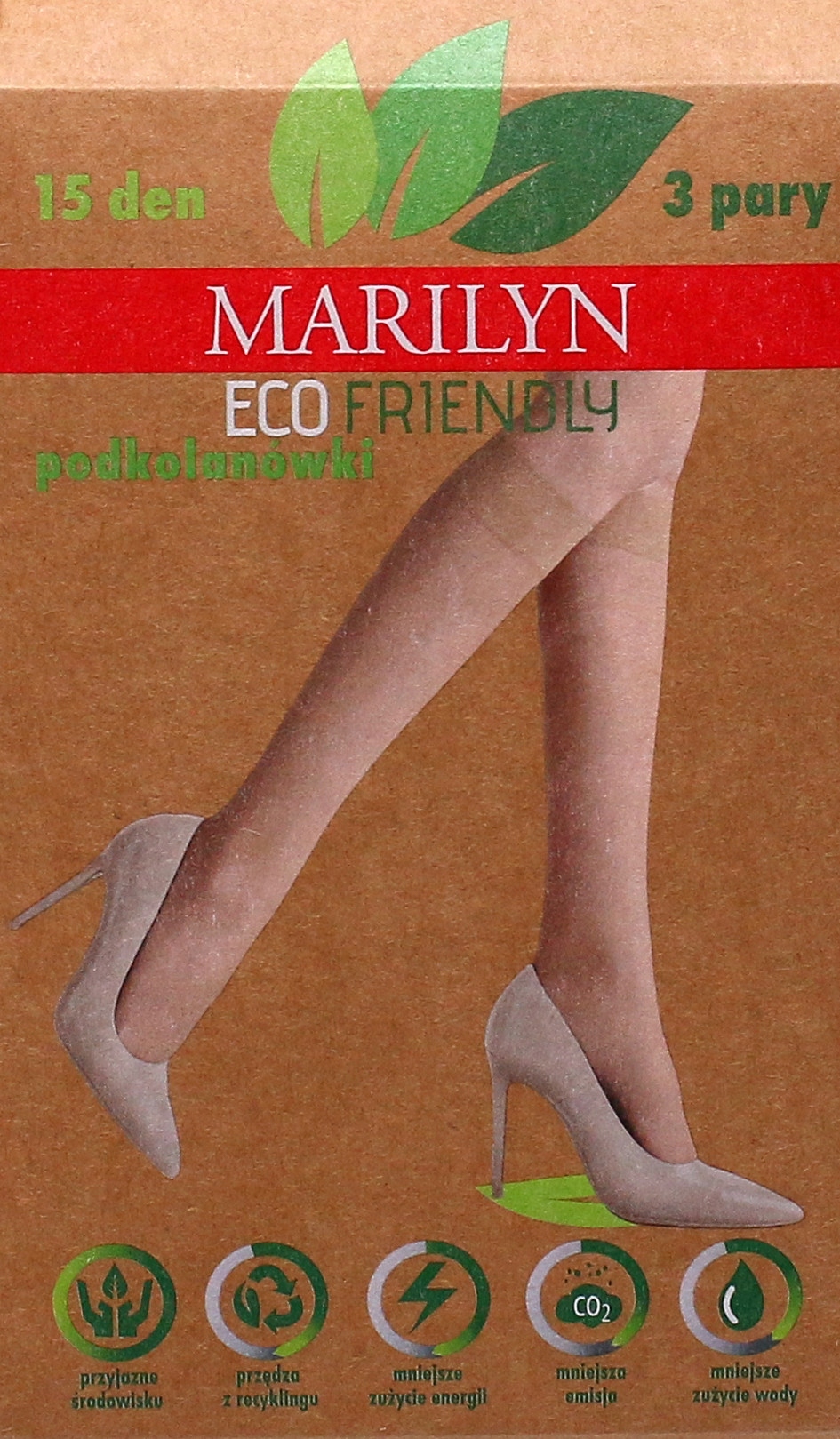

Marilyn Podkolanówki Eco Friendly visone 3 pary