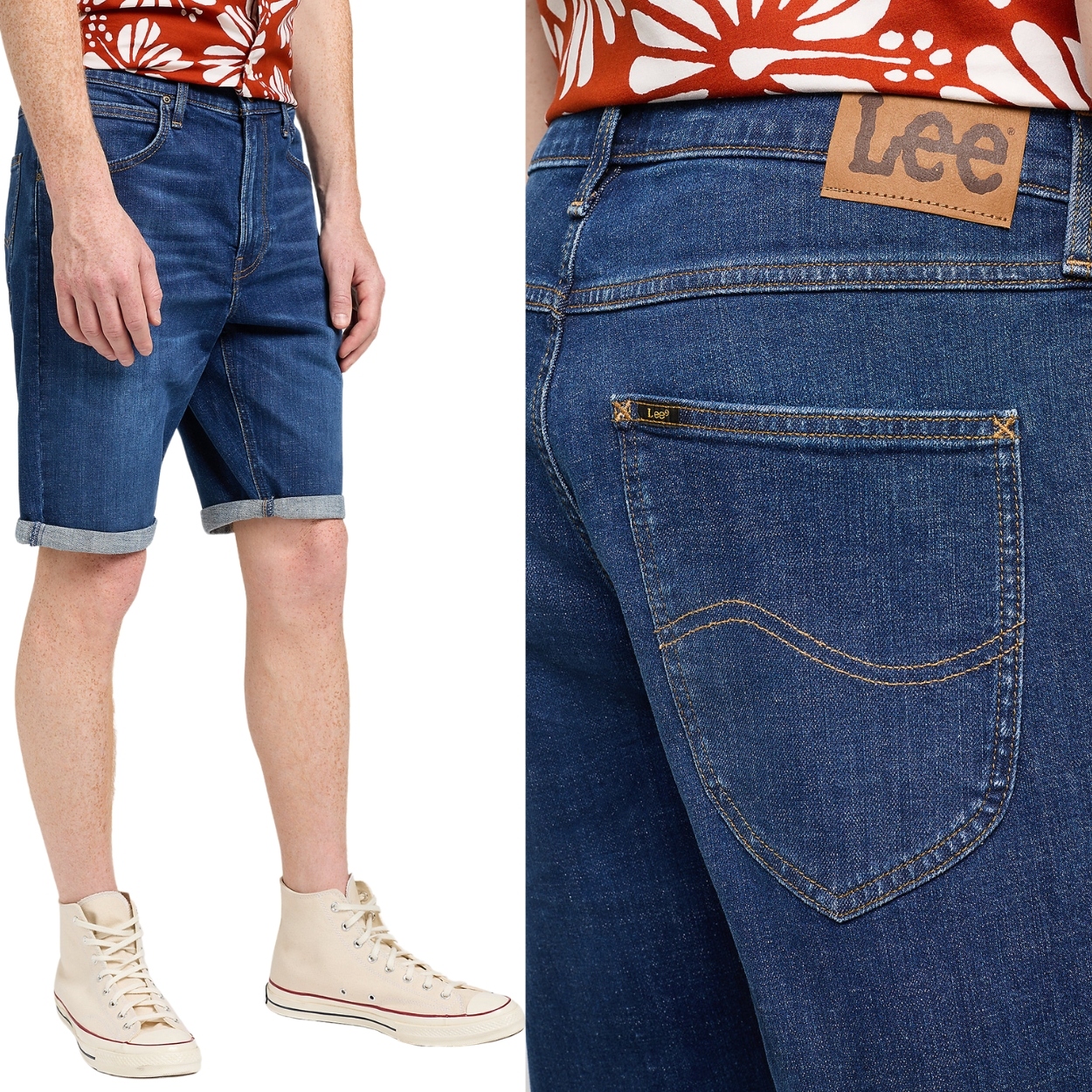 Lee 5 Pocket Short Springfield Krátké Kraťasy Džínové Šortky Džíny W33