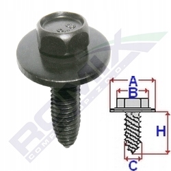 

Śruba uniwersalna z podkładką M8x30 mm x5szt
