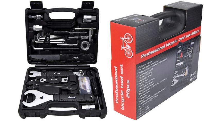 Prox Zestaw kluczy rowerowych w walizce