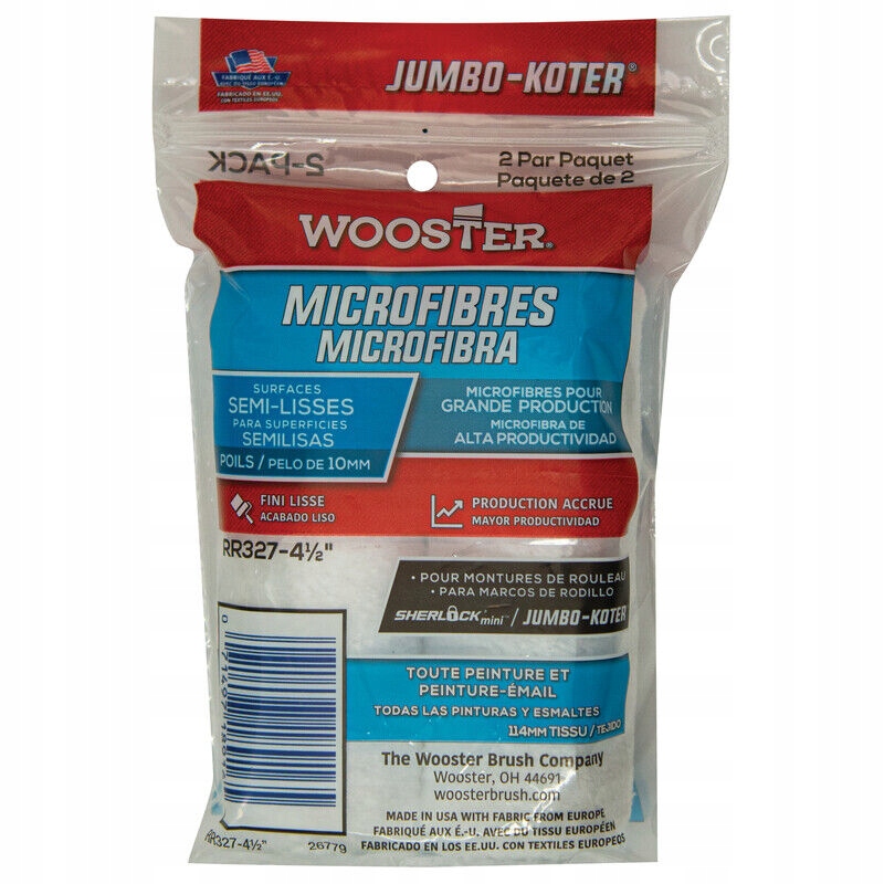 

Wooster Wałek MicroFiber 4" runo 10mm 2szt R3