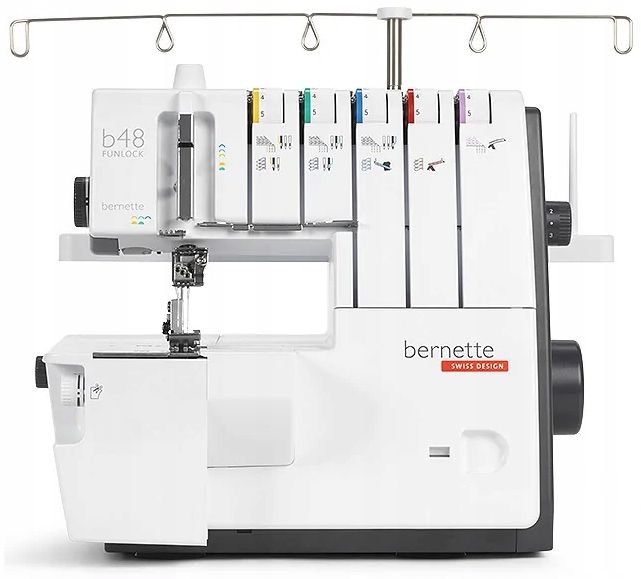 Coverlock renderka mocny owerlok domowy 5-nitkowy 23 ściegi Bernette B48