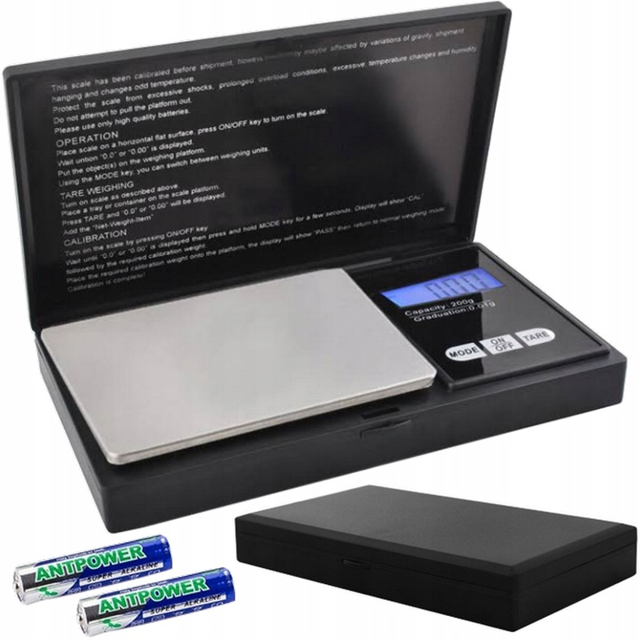 

Waga Jubilerska 200g 0,01g Cyfrowa Precyzyjna Etui