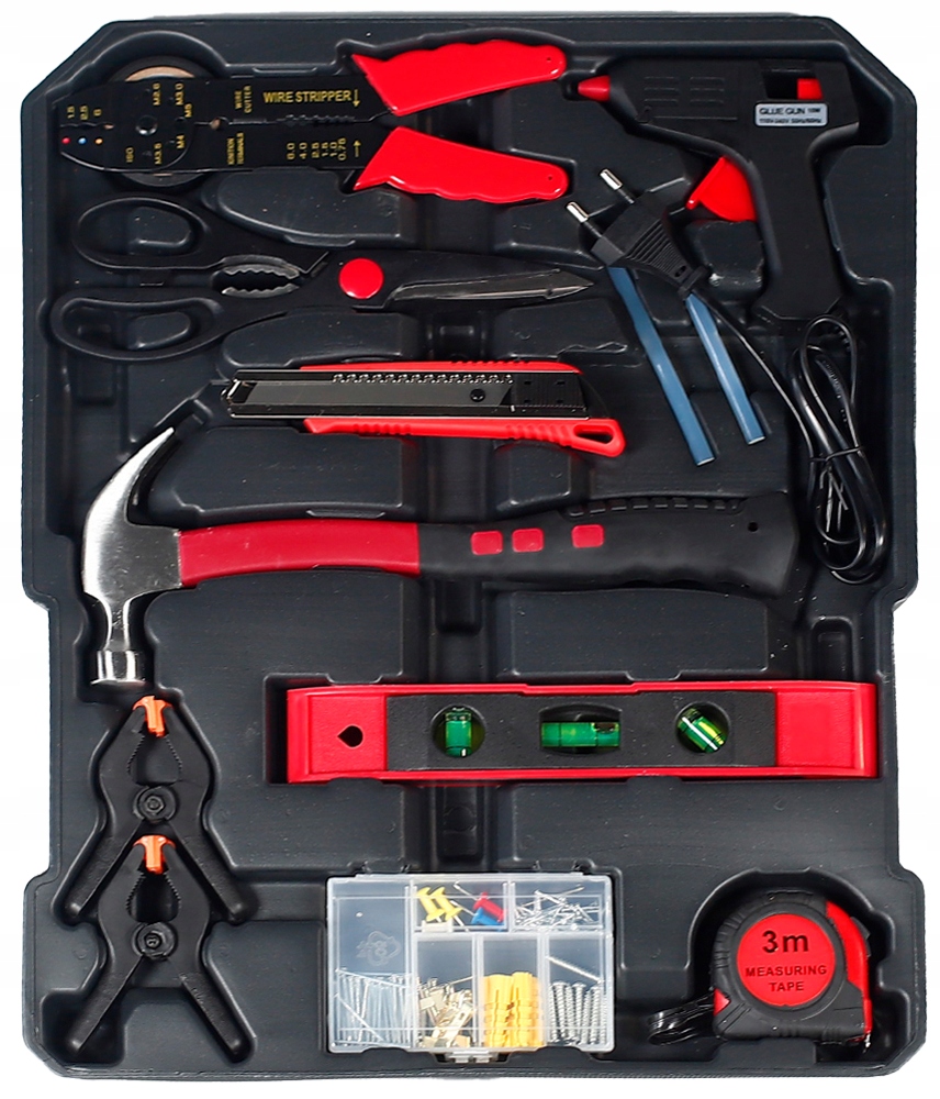 WALIZKA NARZĘDZIOWA ZESTAW NARZĘDZI KLUCZY 300 ELEMENTÓW BITY NASADKI MOCNA Liczba elementów w zestawie 300