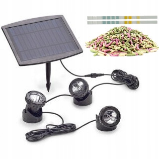 Pontec PondoSolar LED Set 3 zestaw solarny oświetlenie do oczka + gratisy